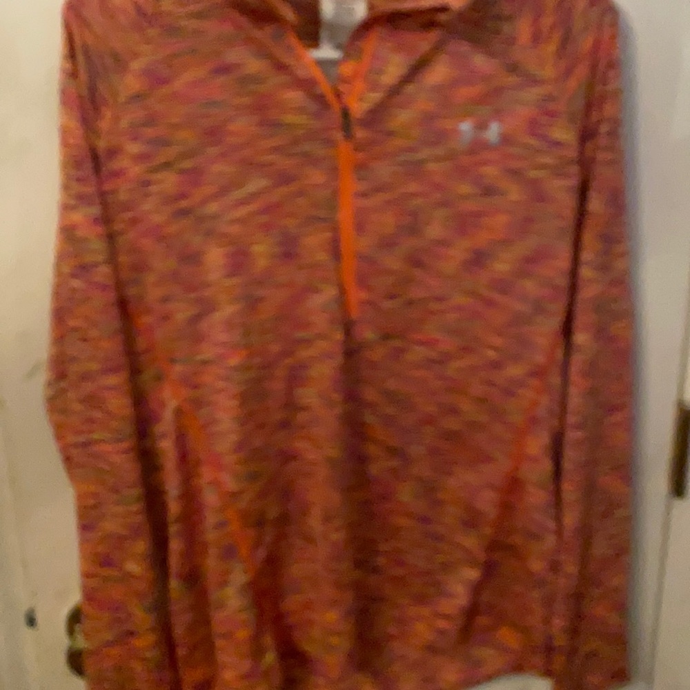 Under armor half zip silky shirt